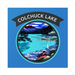 Connect with the Beauty of Colchuck Lake in Retro Japanese Style Posters and Art